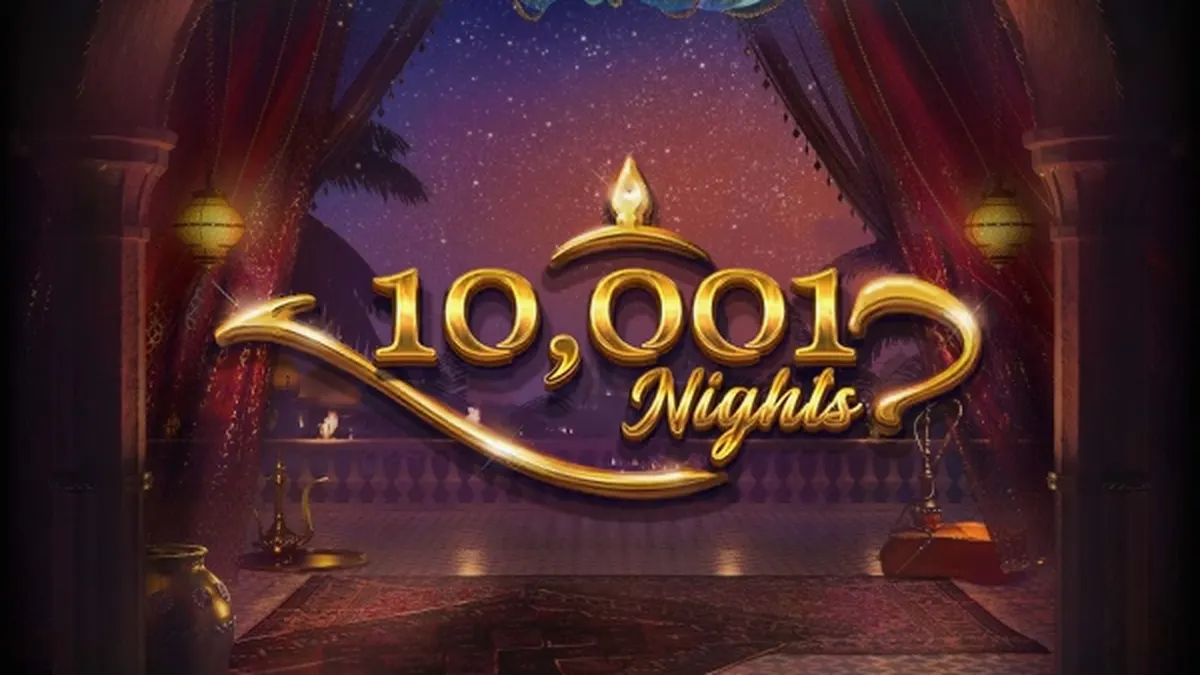 Cena temática do slot 10,001 Nights com elementos orientais